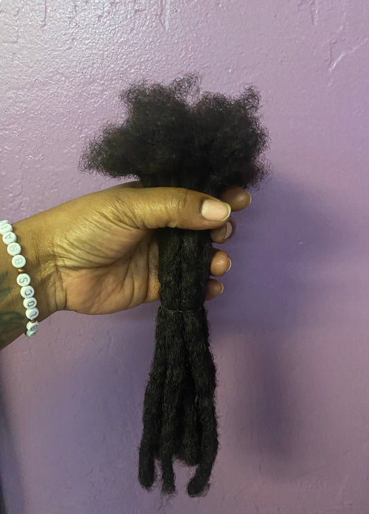 100% Afro Kinky Human Hair loc extensions